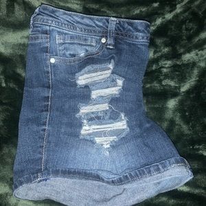 Denim shorts